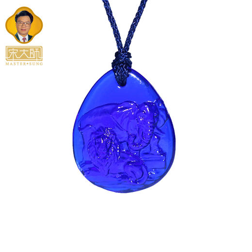 集雅轩宋韶光大师2026年新款虎 狮象守富 琉璃吊坠礼品 商品图4