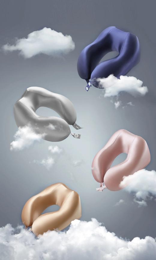 万事利多功能立体U型枕+护眼精灵眼罩套装 商品图0