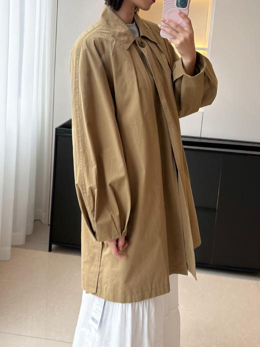 会员福利【敲重工！里外100棉】拉夏贝尔/La Chapelle简约气质纯棉风衣外套中长款英伦风别致时尚上衣 商品图7