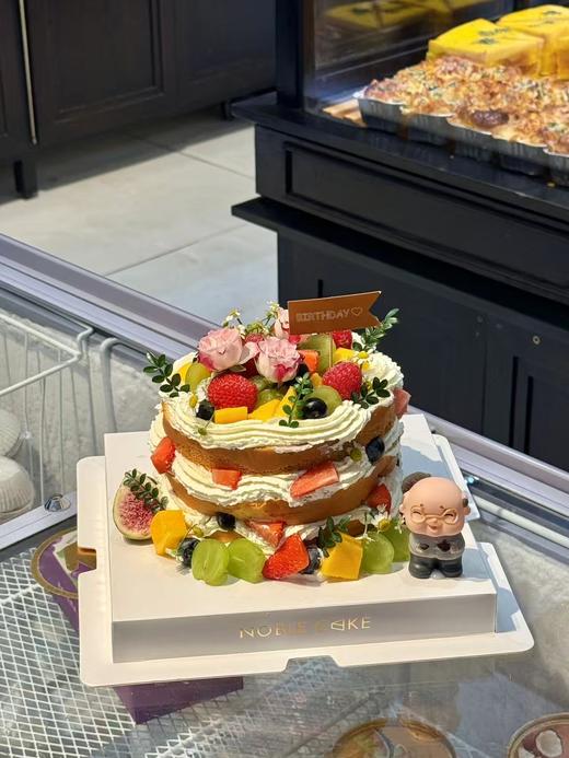 鲜花祝寿蛋糕（鲜花款需提前6h预定） 商品图0