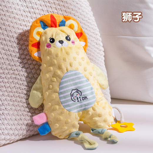 【食品级！可入口啃咬！】新生安抚巾 婴儿可入口啃咬 宝宝睡觉睡眠哄睡手指玩偶 兔子手偶玩具 商品图6