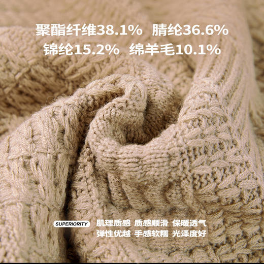 NPC潮牌【金属】小标多种肌理感慵懒针织毛衣男落肩休闲NP47SW35 商品图4