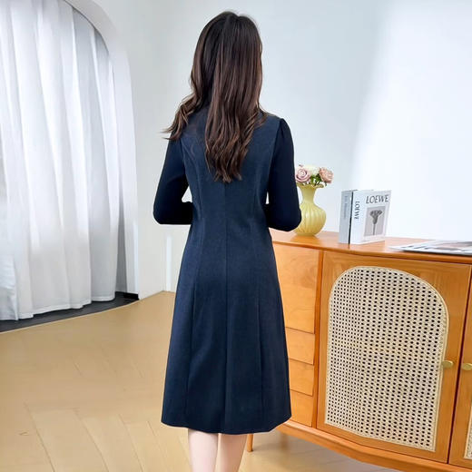 QYM 25S31-Y优雅连衣裙气质假两件拼结打底显瘦中长裙 商品图2