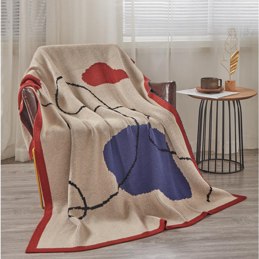 洁丽雅 ins风北欧提花针织毯 CP1013（新疆、西藏不发货） 商品图0