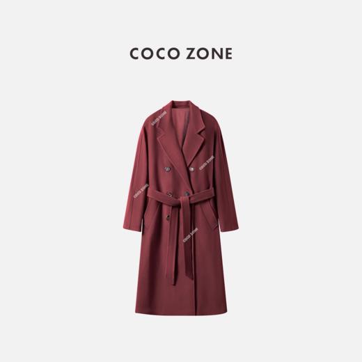 COCO ZONE 绵羊毛羊绒混纺经典传承带双面呢大衣CC2C2078 商品图1