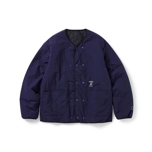 WHEELS and WIND抗静电材质男女中性双面夹棉防泼水无领棉服外套 商品图3