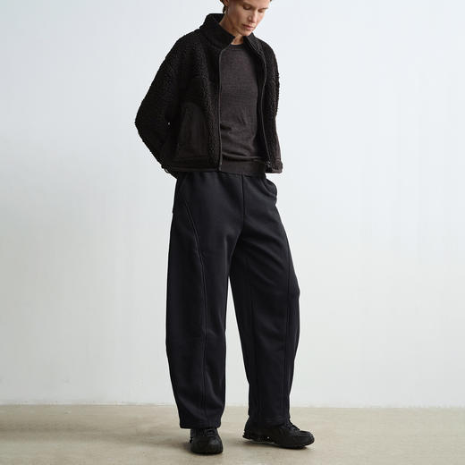 ROMI STUDIO“秋意渐浓” 高克重内加绒松紧腰阔腿香蕉裤 441KS001 商品图0