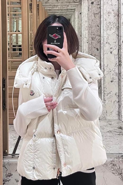 女款可拆卸帽羽绒马甲018 商品图2