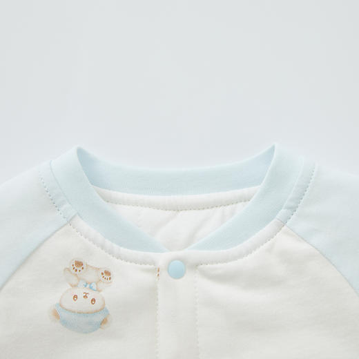 怡比晚安小熊长袖开襟套装HY25WIN099冰蓝73#-100# 商品图13