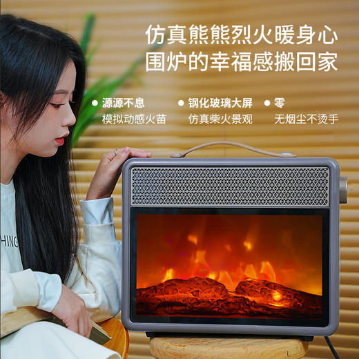 Bestherm“烈日系列”速热火焰电暖炉F1 商品图4