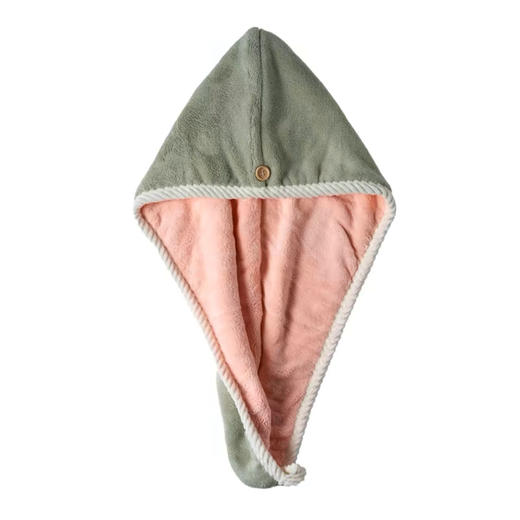 【福利❗️15.9秒🔥抢2件！双层加厚干发帽】双层珊瑚绒干发帽 女加厚超强吸水速干浴帽 拼接色干发巾包头发毛巾 商品图8