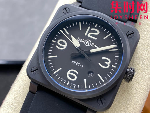 M+柏莱士INSTRUMENTS系列BR03A 方形男士腕表 陶瓷壳“黑武士” 商品图2