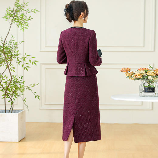 QYM 7259012-Y套装礼服上衣+中长款半身裙 商品图2