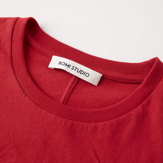 ROMI STUDIO“基础随性”舒适纯棉挺括雾感圆领短袖T恤 RWCSST2864 商品图10