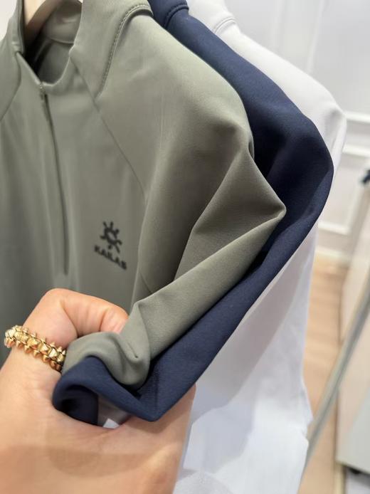 凯乐石男款抓绒半拉链长袖防风防臭透气衫 商品图6