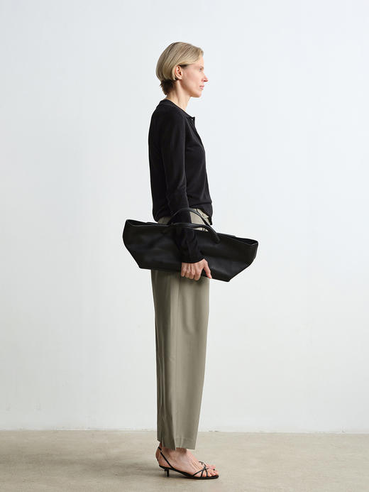 ROMI STUDIO垂坠感精致休闲高挑西装设计感直筒长裤 D3122(现货) 商品图3