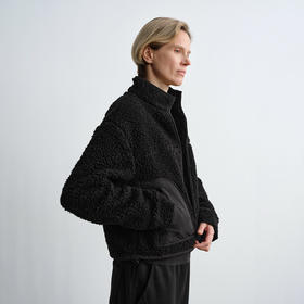 ROMI STUDIO“温暖过冬”绵羊毛混纺大颗粒绒宽松立领外套 431WS092