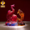 集雅轩宋韶光大师2026年新款鸡 龙凤和鸣 琉璃摆件礼品 商品缩略图3