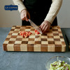 lcliving泰国相思木切菜板无漆无蜡家用实木棋盘格砧板厨房菜板 商品缩略图3