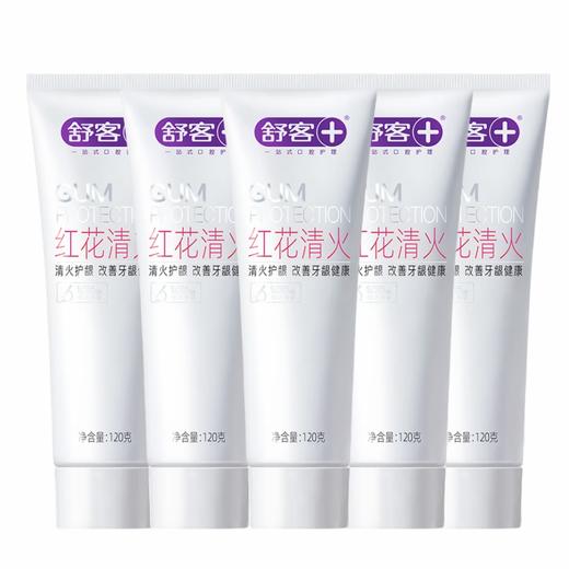 舒客 红花清火牙膏120g*5支 skyghh-5t 商品图0