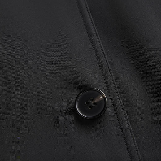 ROMI STUDIO 100%桑蚕丝双排扣翻领收腰长款风衣外套 RWCAWG4751 商品图5