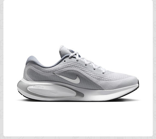 【云粉节】【6折】7楼NIKE男鞋夏季新款银灰JOURNEY RUN缓震运动跑步鞋FN0228-104吊牌价699现价419 商品图1