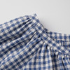 ROMI STUDIO“法式慵懒”蓝白格纹轻薄宽松圆领长袖衬衫 RWCRS64423 商品缩略图3