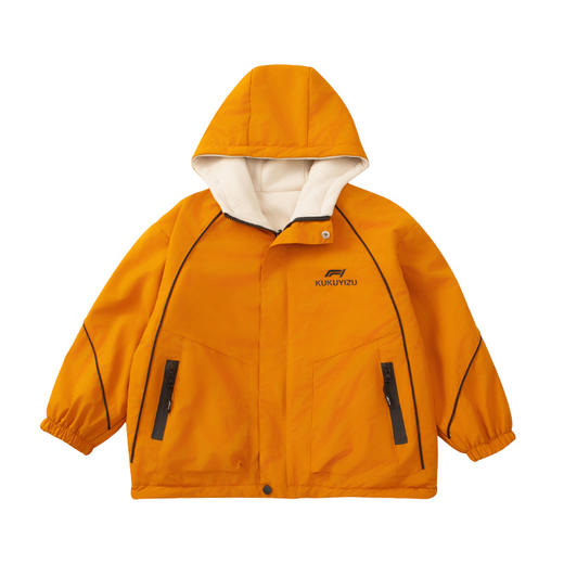 男童春秋外套两面穿儿童秋冬风衣加厚加绒中大童夹克冲锋衣潮 商品图4