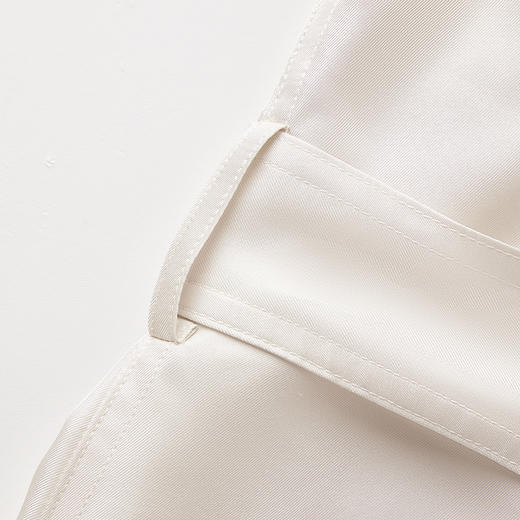 ROMI STUDIO 100%桑蚕丝翻领宽松中长款收腰风衣外套 RWCAWG4854 商品图5