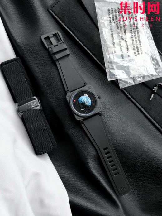 M+柏莱士 INSTRUMENTS系列BR03A-EMM-CE 太空朋克 BE宇宙版 BR03蓝色星球 方形男士腕表 陶瓷表壳 商品图4