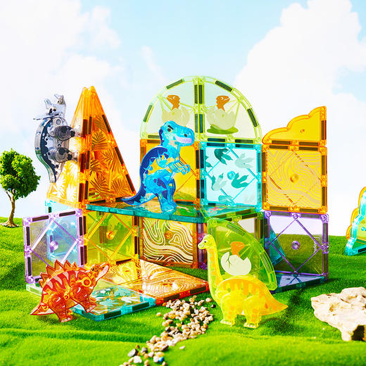 mideer磁力积木-侏罗纪探险-48PCS-MD1499 商品图0