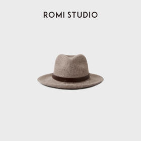 ROMI STUDIO“英伦爵士”100%羊毛高温定型挺括宽檐礼帽 RWCWP34960