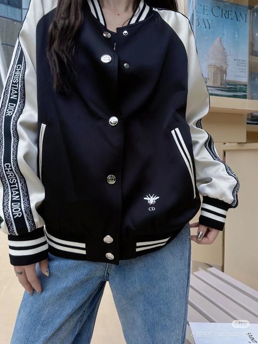 迪家春秋美式宽松休闲夹克棒球服外套 商品图12