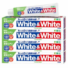 狮王 White小苏打益生菌青柠牙膏120g*4支 S-88004