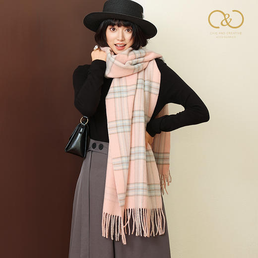 心选丨重磅围巾  C&C轻奢款羊毛/羊羔绒系列围巾/双面羊毛系列 重工三打工艺 超软儒手感 商品图10