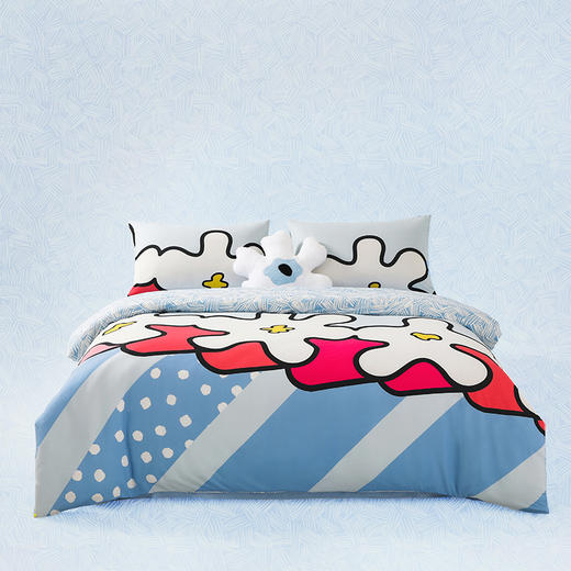 【秒杀 商超爆款】丝享升级云朵针织A类花卉四件套（coach设计师联名款） 商品图0