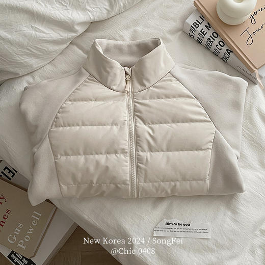 【立领轻薄羽绒服】秋冬拼接内胆外套 修身实用短款运动跑步外套  商品图7