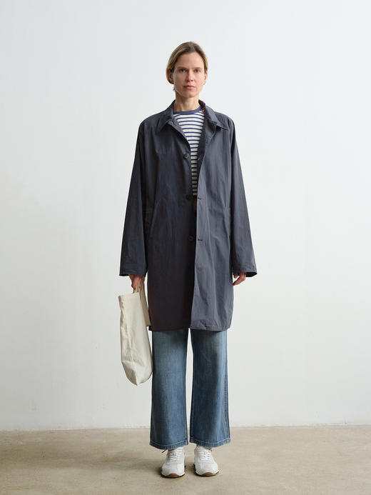 ROMI STUDIO“率性自我”高支纯棉轻薄宽松直筒风衣外套 RWCAWY4662 商品图1