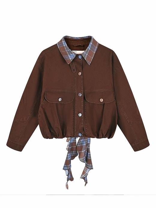 早乙女惠子saotome/STMWT13601/可拆卸荷叶边水洗夹克 商品图3