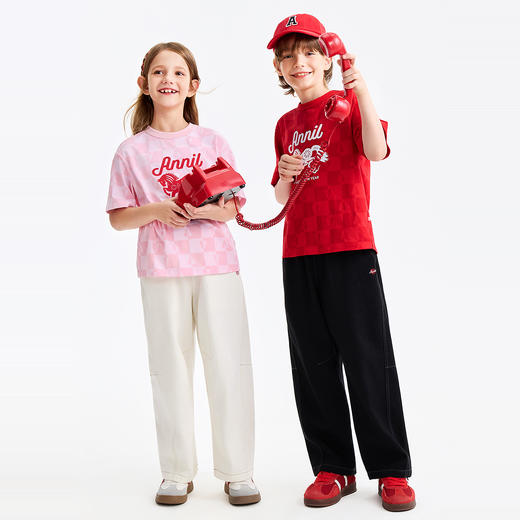 【新年波】男女童圆领短袖针织衫夏季新款安奈儿童装EM621506 商品图6