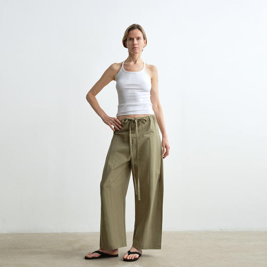 ROMI STUDIO“Clean fit”棉质弹力罗纹U领工字吊带背心 RWCRS42591【发货时间25-30天】 商品图2