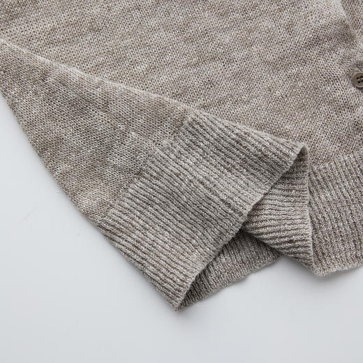 ROMI STUDIO 100%欧洲进口色纺亚麻修身短款长袖薄开衫RWCRST3214【发货时间：25-30天】 商品图4