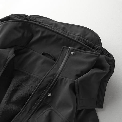 ROMI STUDIO“温暖过冬”摇粒绒柔软收腰连帽风衣外套 RWCAW85501 商品图4