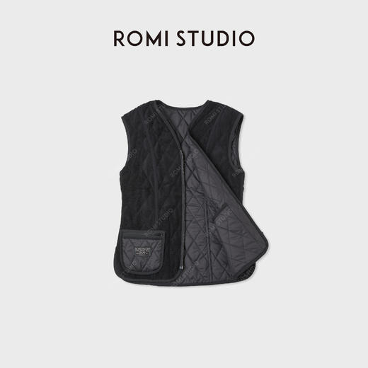 ROMI STUDIO“轻盈锁温”双面超密防风摇粒绒夹棉马甲 RWCWWG5556 商品图4