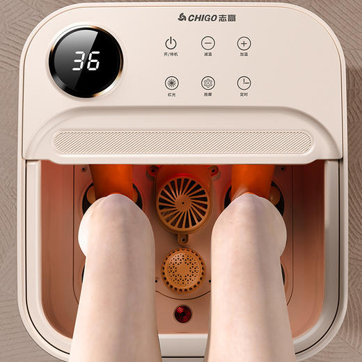 【沐浴足底疲惫❗️电动按摩泡脚桶】轻松好折叠，与「室」无争随处放，从脚到腿全放松，定义沉浸式足浴新方式，家用恒温全自动按摩加热足浴盆，电动按摩可折叠式泡脚桶L 商品图3