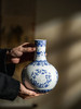 富玉 |  景德镇陶瓷花瓶中式青花玲珑客厅插花高档家居摆件四季丰华天球瓶 商品缩略图1