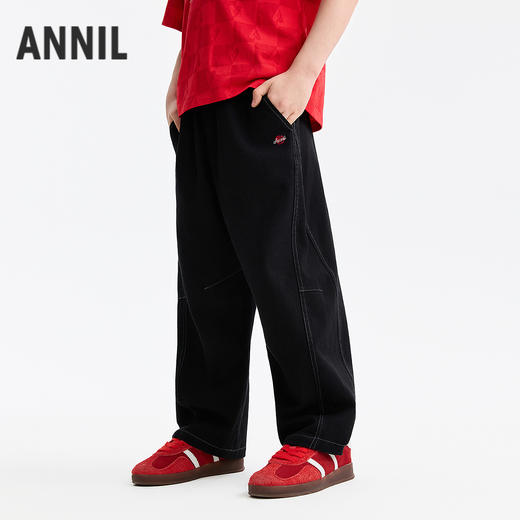 【新年波】男女童全腰梭织单裤春季新款安奈儿童装EM616502 商品图0