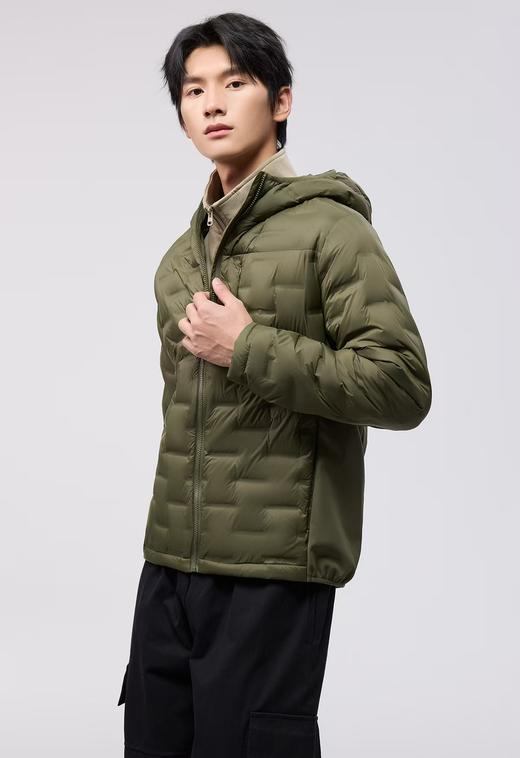 高端轻羽90绒连帽抗风防寒90白鸭绒外套 商品图6