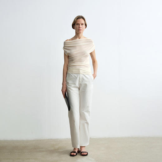 ROMI STUDIO 100%可机洗绵羊毛轻薄软糯无袖针织衫 RWCRSJ3006 商品图1