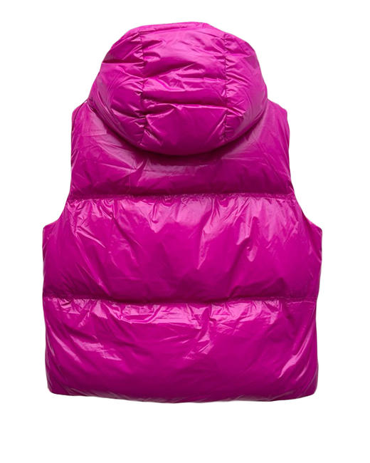 女款尼龙可拆卸帽羽绒马甲018 商品图1